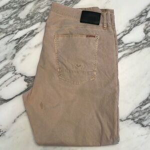 Men’s Hudson Stretch chino pant. Size 38. Cream